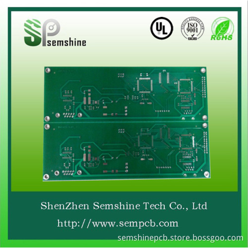 Fr4 double layer PCB with green solder mask
